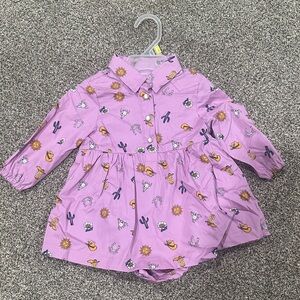 Wrangler Pink Kids Dress with Fun Prints